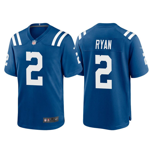 Men's Indianapolis Colts #2 Matt Ryan Blue Limited Stitched Football Jersey